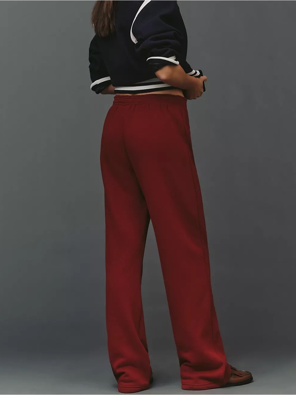 NWT PARKE Boxer Sweatpants- Maroon/ Size Small - Picture 2 of 12